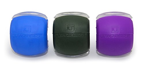 Jawzrsize Facial Toner, Jaw Exerciser And Neck Toning Equipment - Level 1, 2, & 3 (20/40/50 lb Resistance) - Includes Starter-Pack Case & Extra Bite Strips - (Multiple Resistance Levels Available)