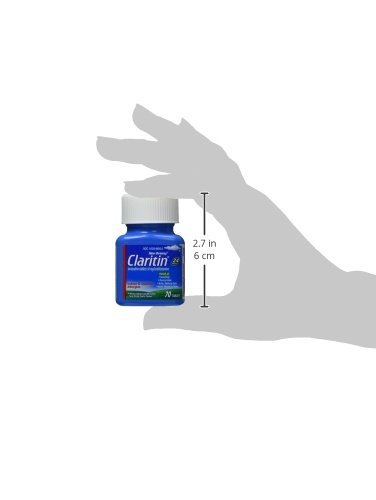 Claritin 24 Hour Allergy Medicine, Non-Drowsy Prescription Strength Allergy Relief, Loratadine Antihistamine Tablets, 70 Count