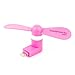 Smartphone-fan Pink Mini Lightning 8-Pin Portable Smartphone USB Fan for Apple Devices iPhone X, XS, XR, 8, 8+, 7, 7+, 6, 6s, 6+