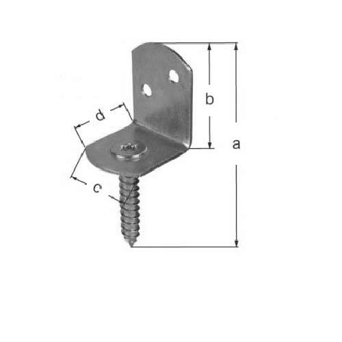Flechtzaunhalter aus Edelstahl, 20er-Pack – Bild 3