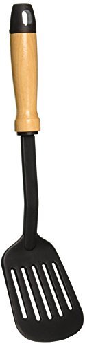 Everyday Kitchenware Nylon Slotted Turner with Wood Handle