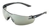 Encon Nascar 442 Wraparound High Performance Safety Eyewear with Gray Tip, Silver Mirror Lens, Gray Frame