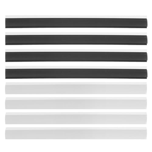 Baluue 8pcs Rubber Dustpan Edge Strips for Enhanced Debris Pickup Easy Installation Dustpan Seal Strips for Home Office and School Cleaning - Design