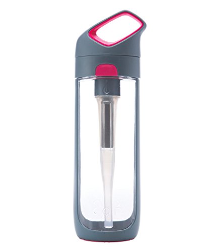KOR Nava BPA Free 700ml Filter Water Bottle, (Hyper Pink)