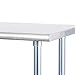 ROCKPOINT Stainless Steel Table for Prep & Work 24x30 Inches, NSF Metal Commercial Kitchen Heavy Duty Table with Adjustable Under Shelf and Table Foot for Restaurant, Home and Hotel