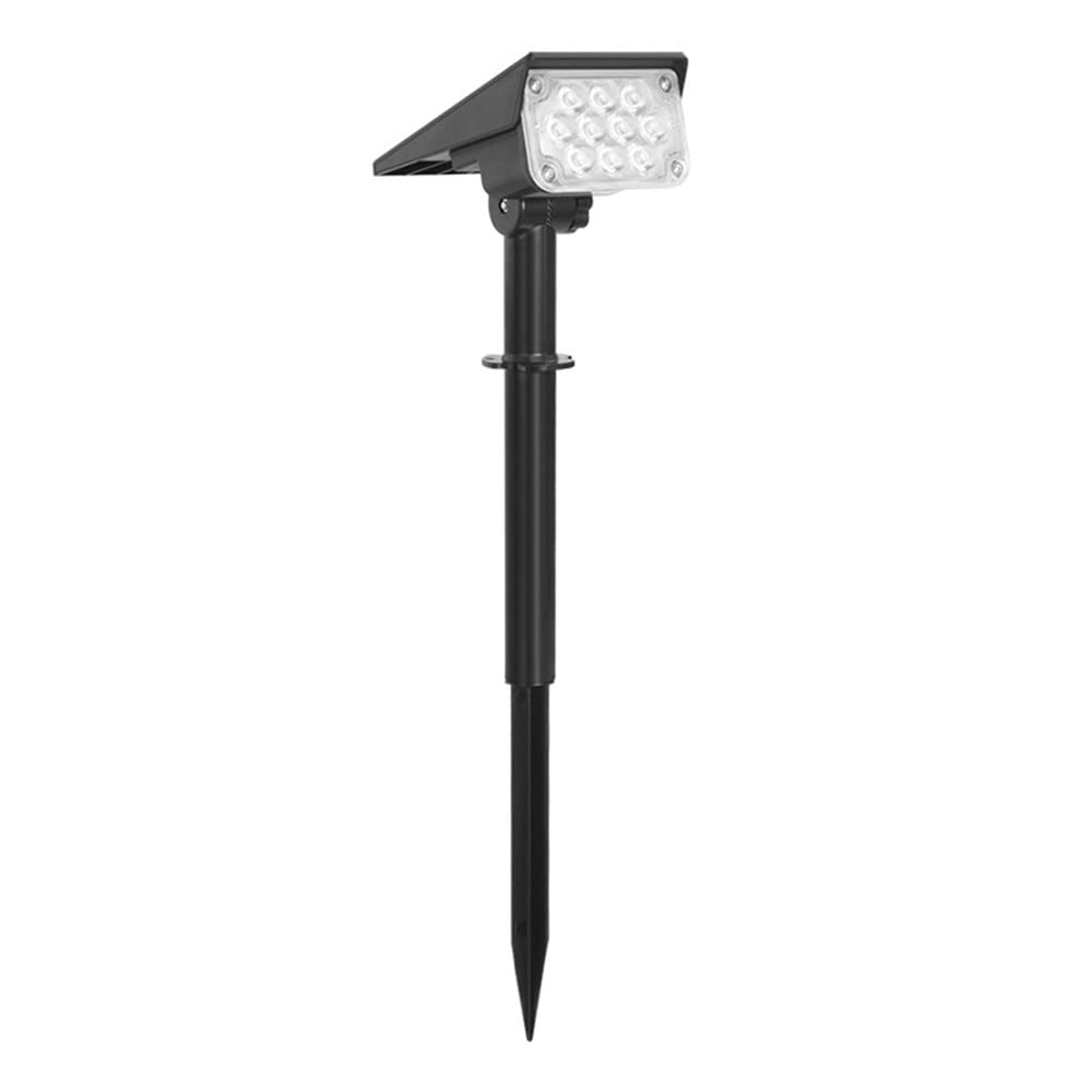 Mixtooltoys Solar Landscape Spotlights, Solar Powered Outdoor Garden Lights,Solar Spot Lights 6000K Daylight White,Outdoor Wall Lights for Garden Yard Driveway Porch Walkway