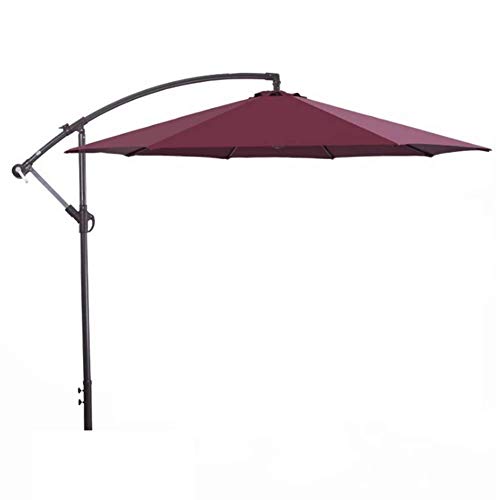 UWY 3.0M Patio Garden Sonnenschirm im Freien Sonnenschirm, freitragend 8 Rippen Baldachin in Aluminium AntiUV Sonne für…