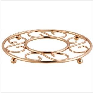 Home Basics Rose Gold Trivet
