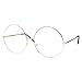 grinderPUNCH XXL Super Oversized Fashion Glasses Round Circle Frame Clear Lens