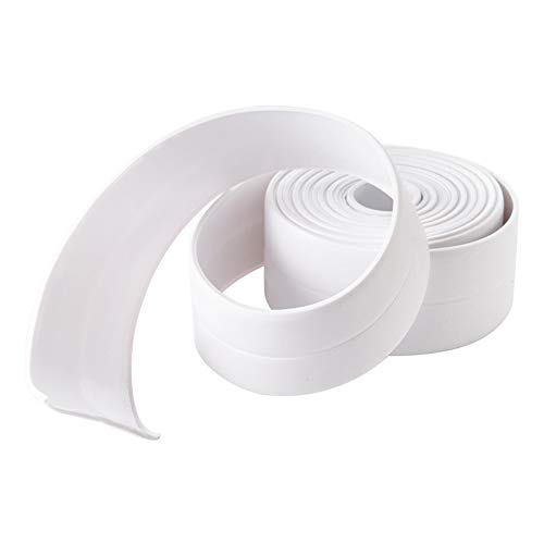 Bathtub Wall Caulk Strip PE Self Adhesive Waterproof Sealing Tape Strip Caulk Sealer Decorative Trim for Kitchen Bathroom Shower Toilet Wall Corner 38mm3.2m-(Coffee)
