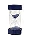 VEOLEY 30 Minute Hourglass Sand Timer Large Security Sandglass 30 Minute Sand Clock for Kids/Teacher/Classroom/Office 3.5 x 3.2 x 6.4 inches - Blue