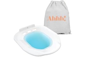 Sitz Bath for Toilet Seat - Sitz Bath for Postpartum Care and Hemorrhoids, Saddle Soreness Inflammation & Tearing - Portable Sitz Baths - We Give A Sitz - Ahhh Soothic
