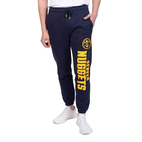 Ultra Game Men's NBA Official Super Soft Team Jogger Sweatpants, Denver Nuggets…