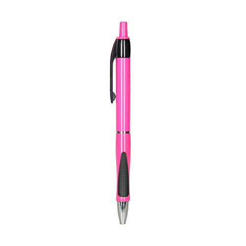 PM-Bingo-Retractable-Ballpoint-Pen-07-mm-PinkBlack-Pack-of-50