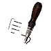 Yangoutool 7 in 1 Pro Adjustable Stitching Groover and Creasing Edge Beveler,Leathercraft Kits, Leather Carving Cutting Edge Tools,Wood & Steel Hand Tool