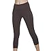 Tulucky Women's Yoga Leggings Side Pockets Exercise Workout Capri Pants Gym Tights