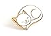 Pinsanity Cute Sleeping Cat Enamel Lapel Pin