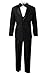 Spring Notion Boys' Classic Fit Tuxedo Set, No Tail 3T Black