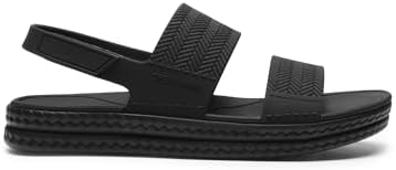 Sandali Donna Impermeabili Piatti,Nero,39