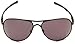 Oakley Men's OO4057 Plantiff Aviator Sunglasses, Matte Black Frame/Warm Grey Lens, 60mm Lens Width/140mm Arm/16mm Bridge