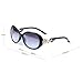 LianSan Fashion Oversized Women Uv400 Protection Polarized Lady Sunglasses Gold Flower Full Frame Sunglasses Gd103 (Black)