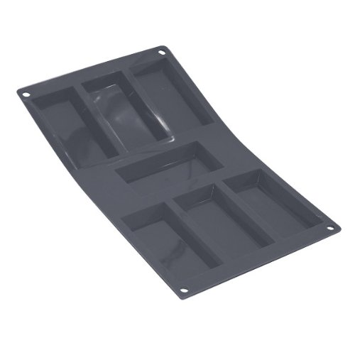 Click Here to See More Images De Buyer Professional Moul Flex 7 Portion Large Silicone Financier Mold 1976.03