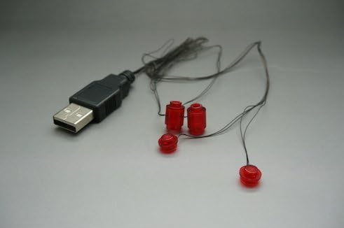 Custom Minifig Superhero Ironman Red Light Kit - USB