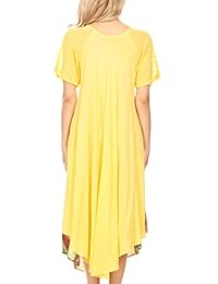 Sakkas Kai Palm Tree Caftan Tank Dress   Cover Up