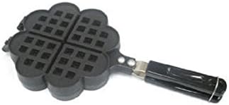 Kitchen Heart Waffle Pan Maker Cast Home Cooking