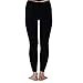 Paradise Silk Silk Cashmere Ribbed Knit Women Thermal Pants Legging[USM,Black]