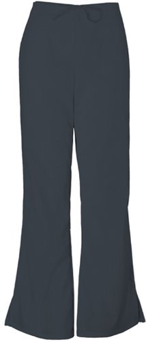 Cherokee Workwear Flare Leg Drawstring Pant QW4101R Large PEWTER
