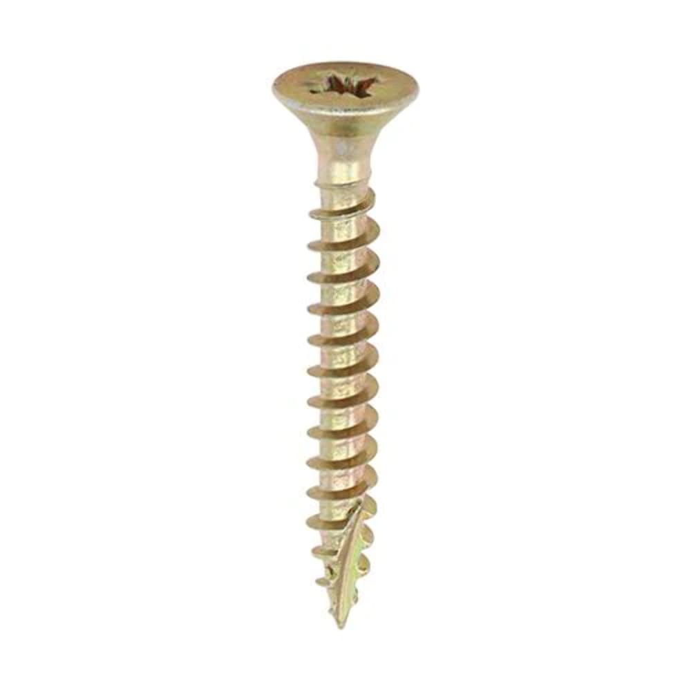 TIMCO Classic Multi-Purpose Screws - PZ - Double Countersunk - 3.5 x 35 - Gold - Box of 200 โ image 1