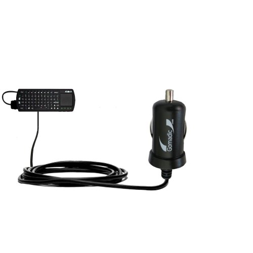 Mini 10W Car / Auto DC Charger designed for the FAVI FE01-BL RT-MWK01 keyboard with Gomadic Brand Power Sleep technology - Designed to last with TipExchange Technology