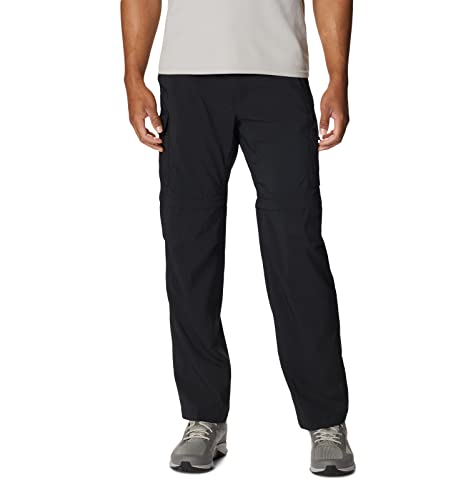 Columbia Mens Silver Ridge Utility Convertible Hiking Pant, Black, 32 x 30