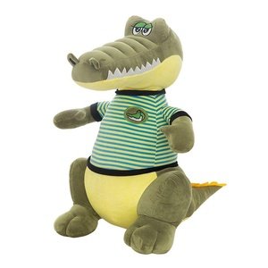 Soft Plush Doll Crocodile Cartoon Stuffed Kids Toys Brinquedos Pelucia Doll Birthday Gift Pack of 1 Color May Vary (with Free Token)