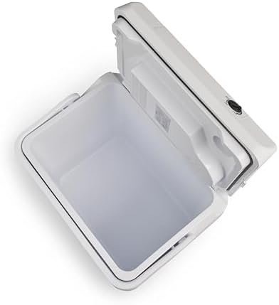 IE27DC Nevera Eléctrica, 12V, 27L – Mini Frigorífico Compacto para Coche, Camping, Viajes, Barco y Festivales – Ligera, Portátil y con Compartimento para Cables