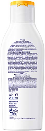 NIVEA SUN Sensitiv Sofortschutz Sonnenlotion im 1er Pack (1 x 200 ml), Sonnenlotion mit LSF 50+ für empfindliche Haut… – Bild 3