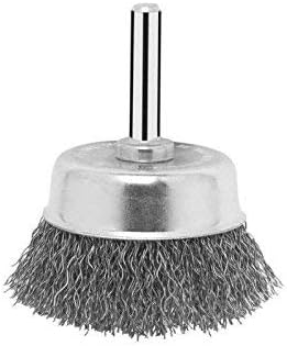 Bosch 1x PRO Steel Longlife Cup Brush, Crimped Wire for 6 mm Cylindrical Shank and Drill (diameter 50 mm - Image 4