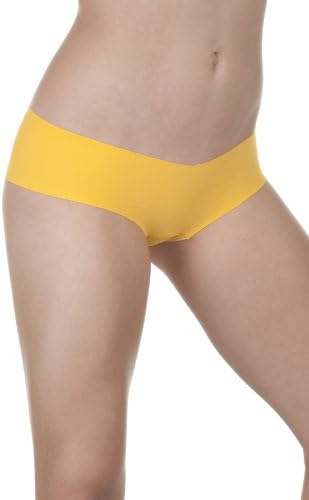 Viaggio Silver UltraFresh - Italian Made Invisible and Seamless Cheekie Panty with Exclusive Silver Infused Fabric (Sunflower: small-medium)