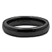 MJ 4mm Beautiful Black Ceramic Wedding Ring Classic High Polished Band