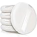 5pcs Powder Puffs, YGDZ 4 Inch Large Loose Body Powder Puffs with Ribbon Ultra Soft Washable Velour Fluffy Powder Puff for Body Powder, White