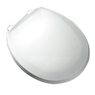 UPC 073088124234, Bemis 800EC000 Plastic Round Toilet Seat with Easy Clean and Change Hinge, White