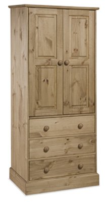 Pine Wardrobe 2 Door 3 Drawer Cotswold Value Amazon Co Uk