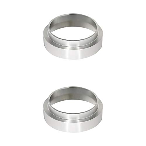 Fenteer 2er Set Aluminium Kaffeedosierring Dosiertrichter Praktisches Barista Werkzeug