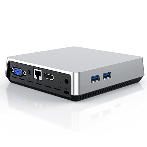 Fanless Mini PC Intel Atom Z8350 Processor,Mini Desktop PC Windows 10