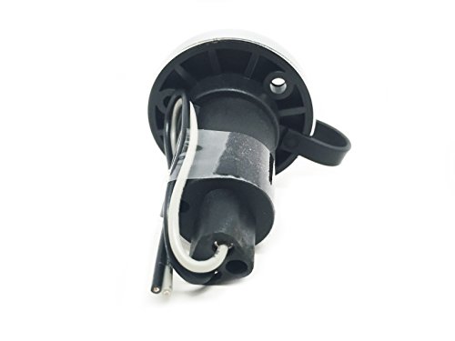 Pactrade-Marine-Black-Rubber-Cap-2-Prong-Stern-Light-Pole-Base-Silver-Top-Socket-Plug-In Pactrade-Marine-Black-Rubber-Cap-2-Prong-Stern-Light-Pole-Base-Silver-Top-Socket-Plug-In