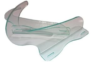 CK DISPLAYS Clear Horizontal Surfboard Flush Mount Display Rack SRF-LB2- Angles top of board about 7" from wall, Bottom of board close to flush with wall