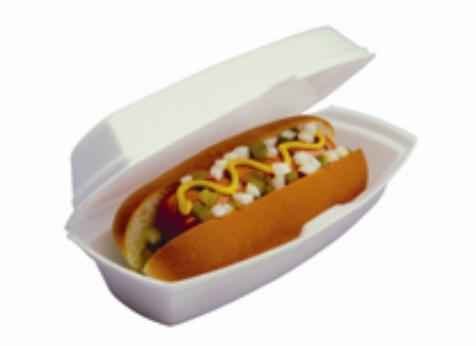 CONTAINER, FOAM 7.25X3 1 CMPT WHITE 2