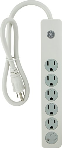 GE 14089 General Purpose Surge Protector 6 Outlets with 3' Cord