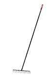 Bully Tools 92316 18-Inch Landscape Rake with Steel Handle and 18 2.5-Inch Hardened Steel Tines